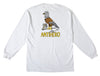 ANTIHERO RANEY FIRST L/S TEE WHITE w/ MULTI COLOR PRINT