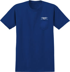 ANTIHERO DAMN YOU POCKET TEE ROYAL w/ WHITE PRINTS