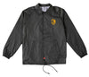 SPITFIRE BIGHEAD SPLIT DOUBLE WINDBREAKER JACKET BLACK w/ YELLOW PRINTS