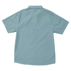 KROOKED KROOKED EYES S/S BUTTON UP WHITE/GREEN GRAPH CHECK