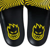SPITFIRE BIGHEAD SWIRL SLIDES BLACK / YELLOW
