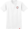 SPITFIRE CLASSIC SWIRL OVERLAY TEE WHITE w/ RED & BLACK PRINTS