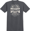 ANTIHERO DAWG SHIT TEE CHARCOAL (SOLID) w/ RAW DISCHARGE PRINTS