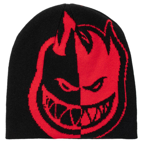 SPITFIRE BIGHEAD SPLIT SKULLY BEANIE BLACK / RED
