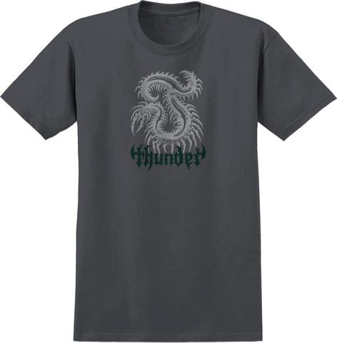 THUNDER CATALYST RE-GEN TEE CHARCOAL (SOLID) w/ GREY & GREEN PRINT