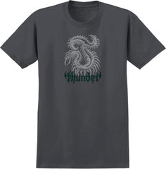 THUNDER CATALYST RE-GEN TEE CHARCOAL (SOLID) w/ GREY & GREEN PRINT