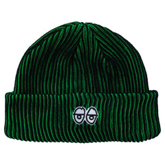 KROOKED EYES FILL CUFF BEANIE BLACK / GREEN