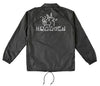 KROOKED TARRAGON WINDBREAKER JACKET BLACK w/ WHITE PRINTS