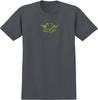 VENTURE TOTTM ETCH TEE CHARCOAL (SOLID) w/ GREEN PRINTS