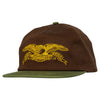 ANTIHERO BASIC EAGLE SNAPBACK BROWN / OLIVE / GOLD