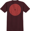 SPITFIRE CLASSIC SWIRL OVERLAY TEE WHITE w/ RED & BLACK PRINTS