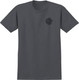 KROOKED KROOKED MG TEE CHARCOAL (SOLID) w/ BLACK & MULTI COLOR PRINTS