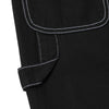 KROOKED SUN HEART CARPENTER PANT BLACK w/ YELLOW & RED EMBROIDERY