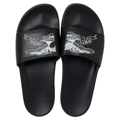 ANTIHERO BASIC EAGLE SLIDE SANDALS BLACK / WHITE