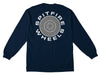 SPITFIRE CLASSIC '87 SWIRL FILL L/S TEE NAVY W/ WHITE & BLACK PRINTS