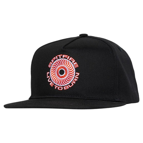 SPITFIRE CLASSIC '87 SWIRL LTB SNAPBACK BLACK / RED / WHITE