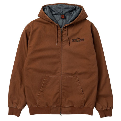 SPITFIRE LTB ARCH EMB JACKET DARK BROWN