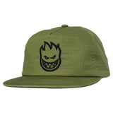SPITFIRE BIGHEAD SNAPBACK OLIVE (RIPSTOP) w/ BLACK EMBROIDERY