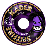 SPITFIRE F4 99 KADER ROLLY RADIAL FULL BLACK / PURPLE SWIRL 56