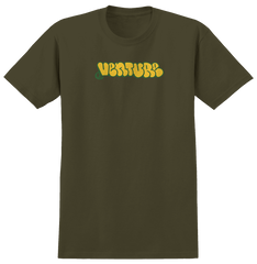VENTURE THROW TEE MILITARY GREEN w/ YELLOW & GREEN PRINT