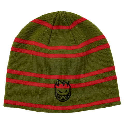 SPITFIRE BIGHEAD SKULLY BEANIE OLIVE / RED / BLACK