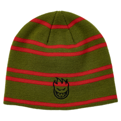 SPITFIRE BIGHEAD SKULLY BEANIE OLIVE / RED / BLACK
