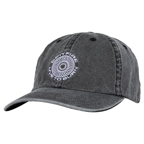 SPITFIRE CLASSIC '87 SWIRL LTB STRAPBACK WASHED BLACK / WHITE