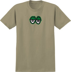 KROOKED EYES LG SAND w/ GREEN, BLACK & WHITE PRINT