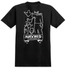 KROOKED COMPLEX TEE BLACK w/ WHITE PRINTS