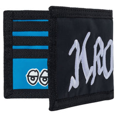 KROOKED DOUBLE OK SCRIPT BIFOLD WALLET BLACK / BLUE