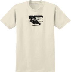 ANTIHERO LIL GREASY RINGSPUN TEE NATURAL w/ BLACK TONAL PRINT