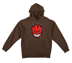 SPITFIRE BIGHEAD FILL HOOD BROWN w/ RED, BLACK & WHITE PRINT