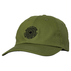 SPITFIRE CLASSIC '87 SWIRL LTB STRAPBACK OLIVE (RIPSTOP) w/ BLACK EMBROIDERY