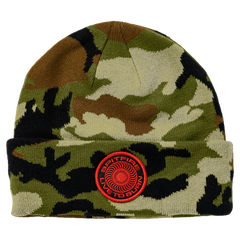 SPITFIRE CLASSIC '87 SWIRL LTB PATCH CUFF BEANIE WOODLAND CAMO / BLACK / RED