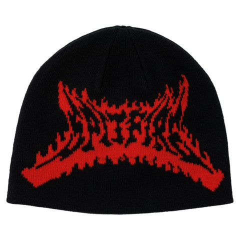 SPITFIRE FLAME OUT SKULLY BEANIE BLACK / RED