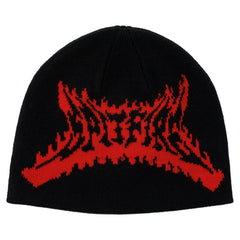 SPITFIRE FLAME OUT SKULLY BEANIE BLACK / RED
