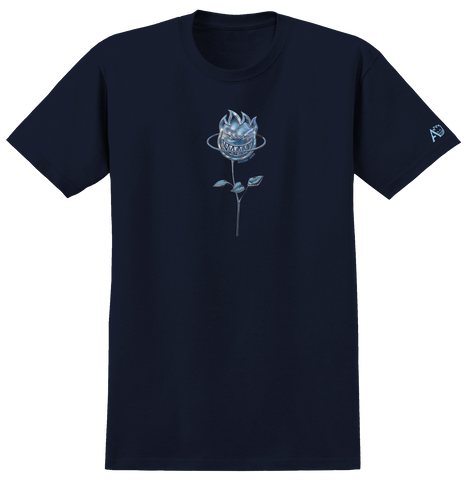 SPITFIRE X APRIL BIGHEAD ROSE TEE NAVY/CHROME