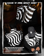 SPITFIRE CLASSIC '87 SWIRL REFLECTIVE JACKET BLACK / BLACK REFLECTIVE