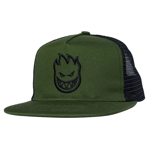 SPITFIRE BIGHEAD SNAPBACK OLIVE TWILL w/ BLACK MESH