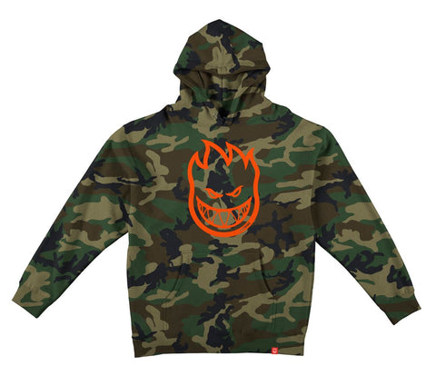 SPITFIRE BIGHEAD YOUTH HOOD FOREST CAMO w/ ORANGE PRINT