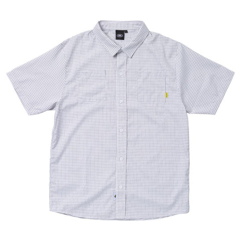 REAL SKYLINE BUTTON UP SHIRT WHITE / NAVY GRAPH CHECK