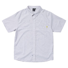 REAL SKYLINE BUTTON UP SHIRT WHITE / NAVY GRAPH CHECK
