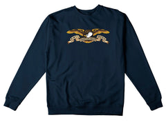 ANTIHERO EAGLE HEAVYWEIGHT CREWNECK CLASSIC NAVY w/ BLACK MULTI COLOR PRINT