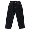 KROOKED SUN HEART CARPENTER PANT BLACK w/ YELLOW & RED EMBROIDERY