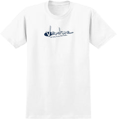 VENTURE VENTURE MOTTO TEE WHITE w/ NAVY PRINT