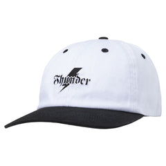 THUNDER BOLT SCRIPT STRAPBACK WHITE / BLACK