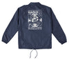ANTIHERO RADIO 18 DBL WINDBREAKER JACKET DEEP NAVY w/ WHITE PRINTS