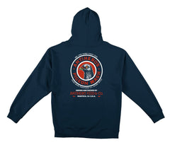 ANTIHERO PIGEON MASH HOOD NAVY w/ MULTI COLOR PRINTS