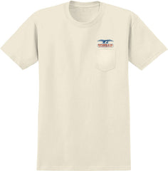 ANTIHERO PIGEON MASH II POCKET TEE NATURAL w/ MULTI COLOR PRINTS