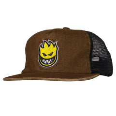 SPITFIRE BIGHEAD FILL SNAPBACK WASHED BROWN DENIM / GOLD